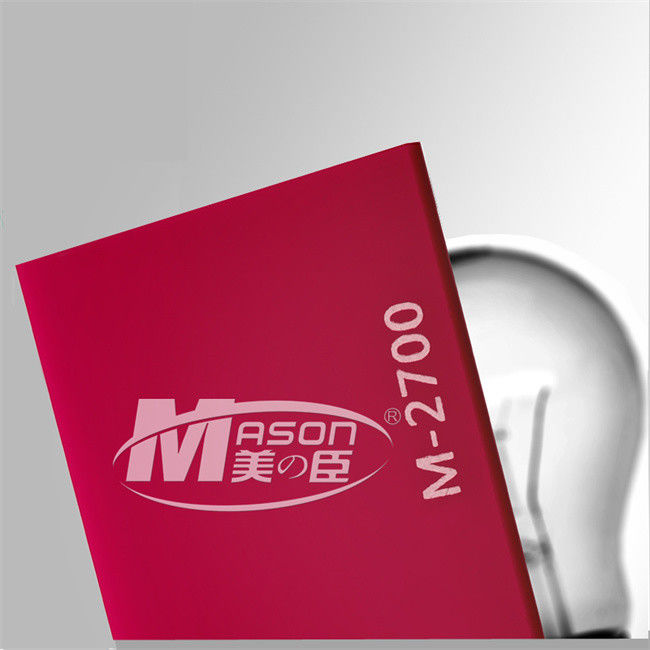 Lucite MMA 3mm ακρυλικό φύλλο χρώματος 4mm 5mm για την κοπή λέιζερ