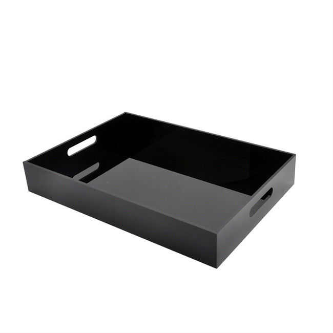 16x12x2inch 5mm χυτός PMMA σαφής ακρυλικός δίσκος πλεξιγκλάς συνήθειας με τις λαβές